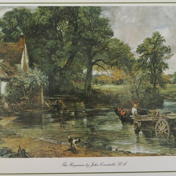 6 Cloverleaf John Constable English Scenes Tablemats Vintage (K715) - Picture 4 of 15